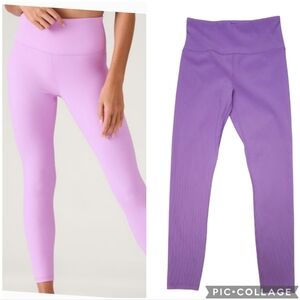Athleta Elation Rib Tight in Orchid Lavender Pink